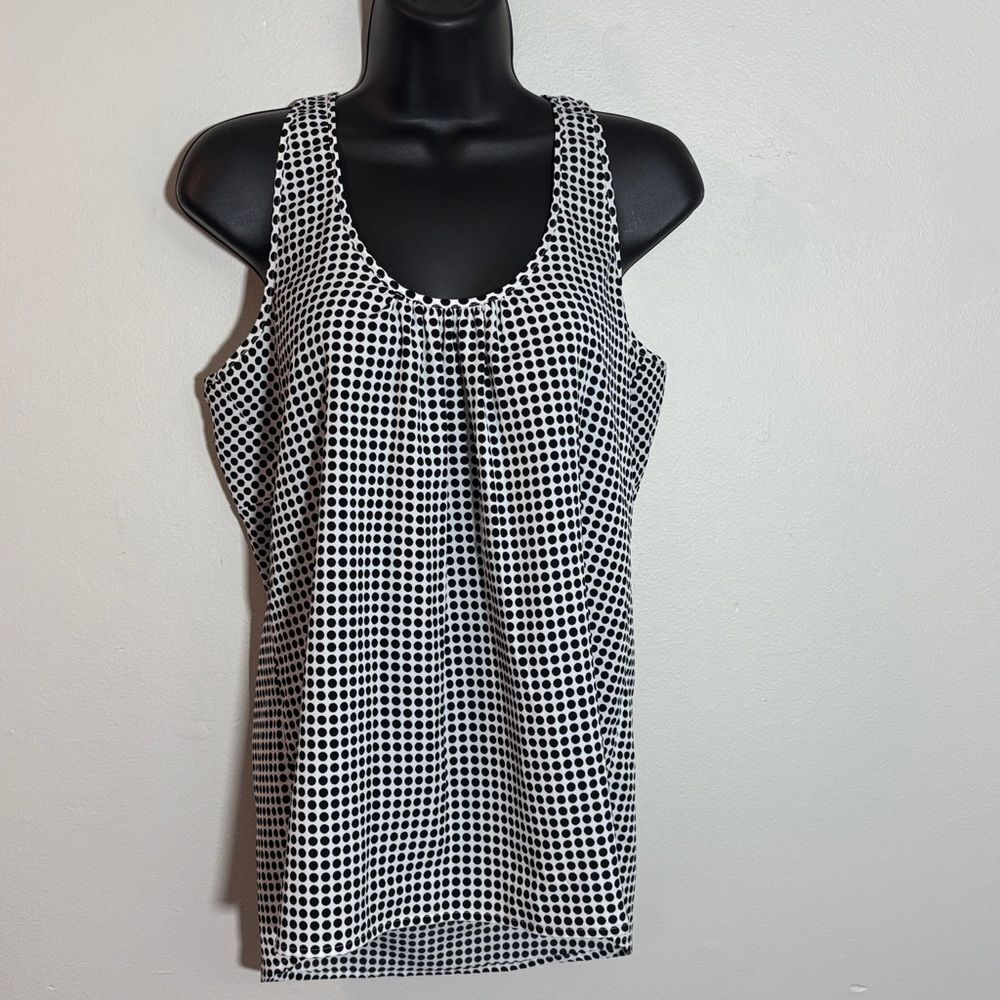 Vince Camuto Polka Dot Sleeveless Top size small